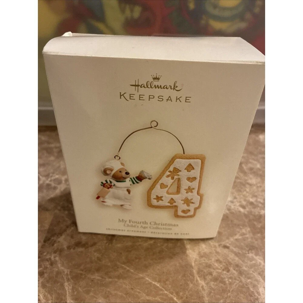 Hallmark Keepsake Ornament 2008 My Fourth Christmas Childs Age Collection & Box